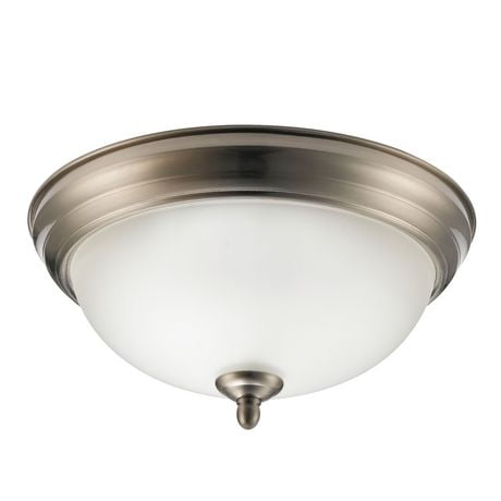 Aline 11 1 Light Flush Mount Ceiling Light Brushed Steel Finish