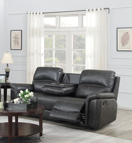 K Living Lousiana Leathaire Power, Power Recliner Leather Sofa Canada