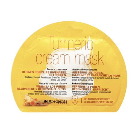 iN.gredients Brand Turmeric Cream Mask, Refines Pores. Rejuvenates. Refreshes.