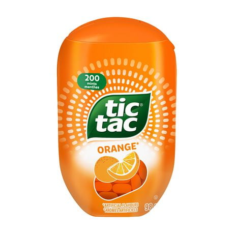 TIC TAC® Mints,  Orange, Mint Candy, 200 pills, 98g