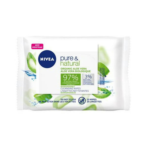 NIVEA Biodegradable Pure & Natural Cleansing Wipes