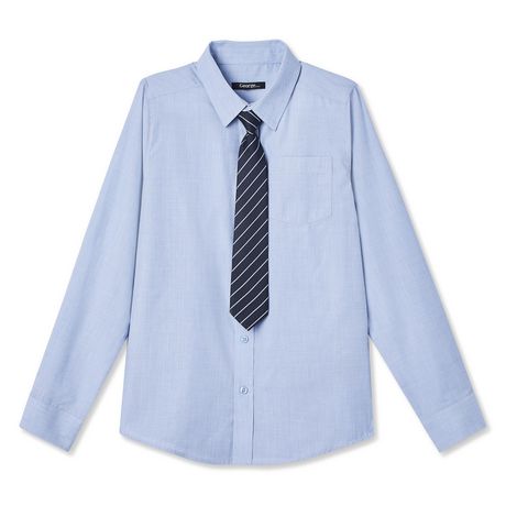 George Boys' Dress Shirt with Tie - Walmart.ca