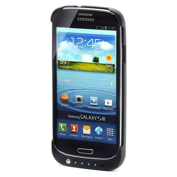 Étui avec alimentation PowerCases pour Samsung S3 - Noir