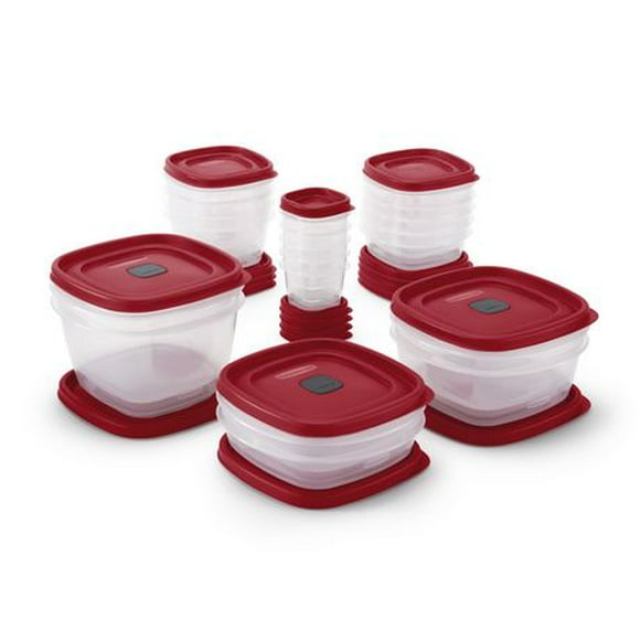 Rubbermaid EasyFindLids Food Storage Containers, 40-Piece Set, Assorted Sizes