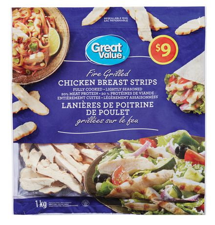 Great Value Fire Grilled Chicken Breast Strips