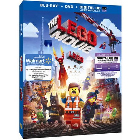 The LEGO Movie (Blu-ray + DVD + Digital HD + LEGO Ninjago: Masters Of ...