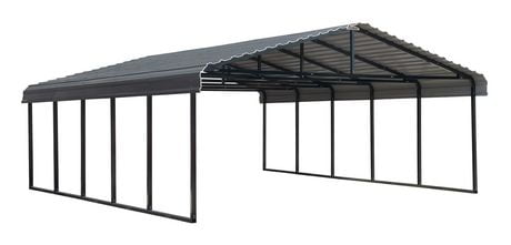 Arrow Carport 20 X 24 Charcoal Walmart Canada