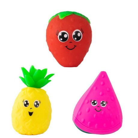 Incredible Novelties STRETCHI PALS FRUITS, Fidget Toy, Cute and Stretchy