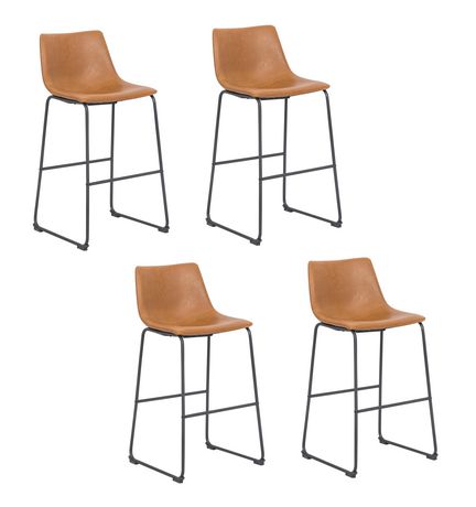 Heavenly Collection Tan Counter Stool, Leather Bar Stools Canada