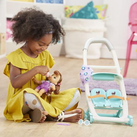 littles by baby alive push n kick stroller