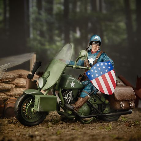 Marvel Legends Series Captain America with Motorcycle 