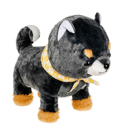 black shiba inu stuffed animal