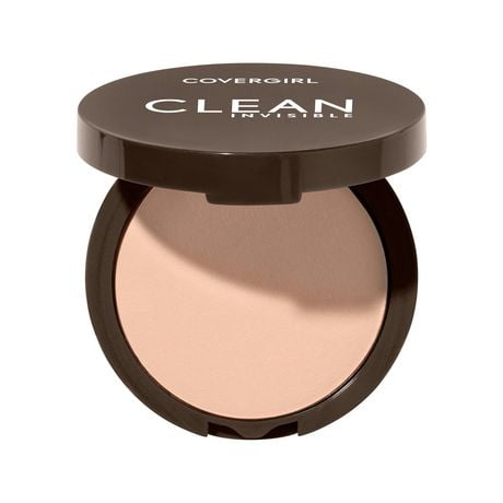 COVERGIRL Clean Invisible Pressed Powder, Lightweight, Breathable, Vegan Formula, Talc- and fragrance-free, Natural origin pigments