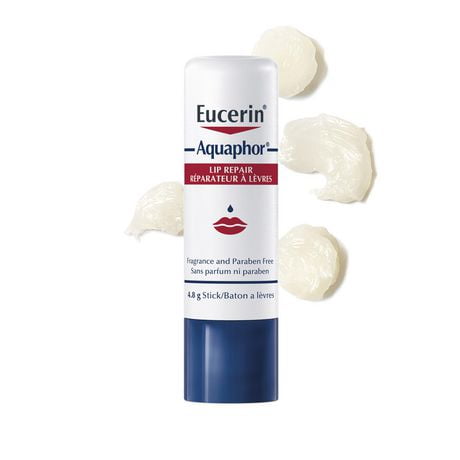 EUCERIN AQUAPHOR Lip Balm Repair Stick DUO PACK for Dry, Chapped and Cracked Lips | Non-Comedogenic | Fragrance-free | Recommended by Dermatologists, 4.8g stick