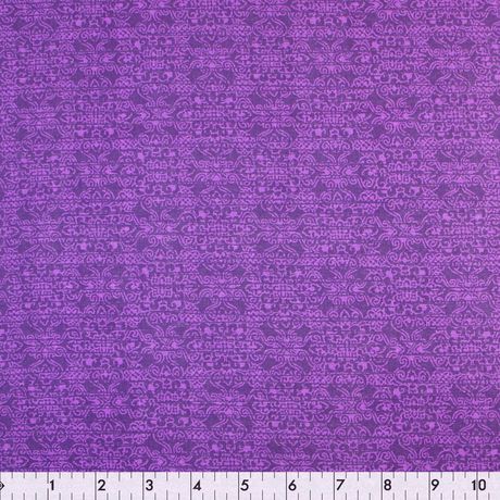 Fabric Creations Lavender Purple Pattern Cotton Fabric by the Metre ...