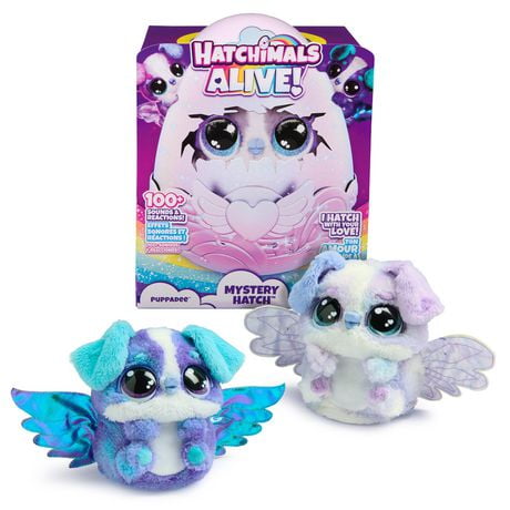 Hatchimals Alive, Mystery Hatch Puppadee, Surprise Interactive Toy & Egg with Mist, Lights & Sounds (Styles May Vary), Kids Toys for Girls & Boys