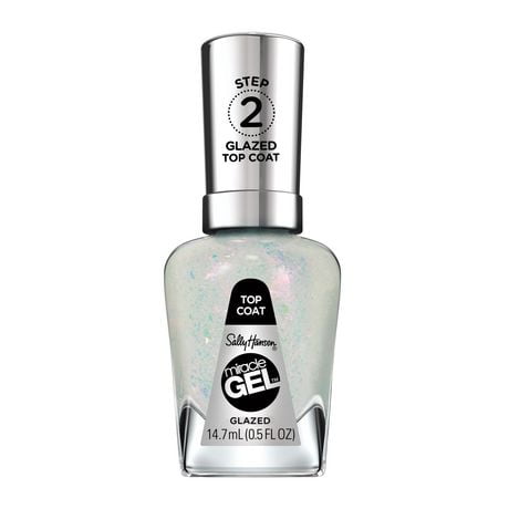 Sally Hansen - Miracle Gel™ Top Coat Activator, 2 Step Gel-like System, No UV Light Needed, Up to 8 Day of colour & shine, Chip-resistant and long-wear nail polish