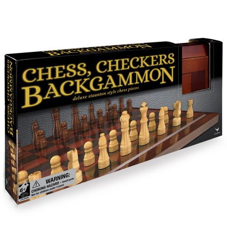 vintage deluxe chess/checker/backgammon/domino/card board game set. wood & glass