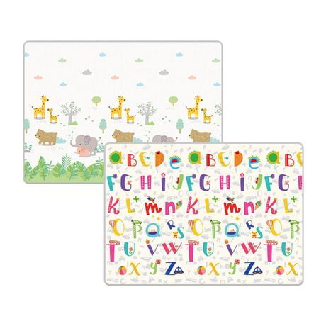 KidsVIP XXL Intérieur/extérieur Toddlers Infants And Kids Double Sided Foldable Foam Playmat/picnic Mat