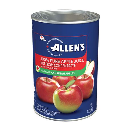 juice apple concentrate allen canada allens
