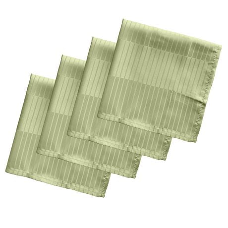 Fabstyles Premium Stripe Set of 4 Spill-Proof Table Napkins