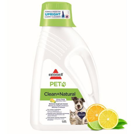 BISSELL PET Clean + Natural Formula for Upright Carpet Cleaners, Plant-Based Cleaning Formula