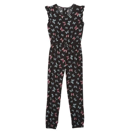 George Girls' Flutter Sleeve Jumpsuit | Walmart Canada