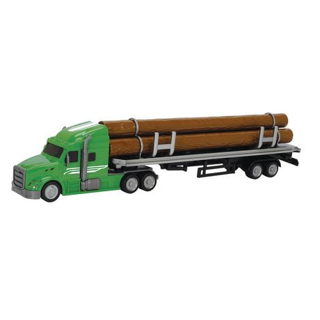 Adventure Force Logging Truck with Removable Trailer Toy Vehicle ...