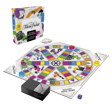 Trivial Pursuit Decades 2010 To 2020 Board Game For Adults And Teens Pop Culture Trivia Game For 2 To 6 Players Ages 16 And Up English Version Walmart Canada