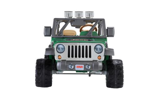 power wheels deluxe jeep wrangler green