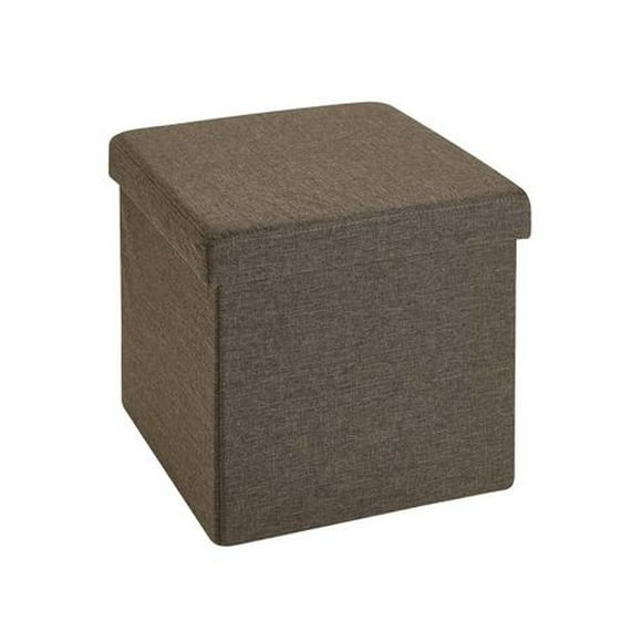 Hometrends 15 Inch Storage Cube Brown