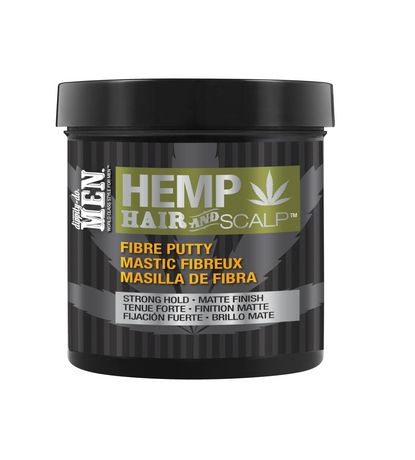 Dippity Do Men Hemp Hair & Scalp Care - Fibre Putty - Extreme Texturizer For Thick, Curly Hair & All-Day Pliable Holding Power With Nat