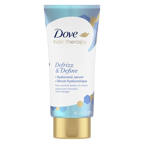 Dove Defrizz & Define + Hyaluronic Serum Leave-in Cream 