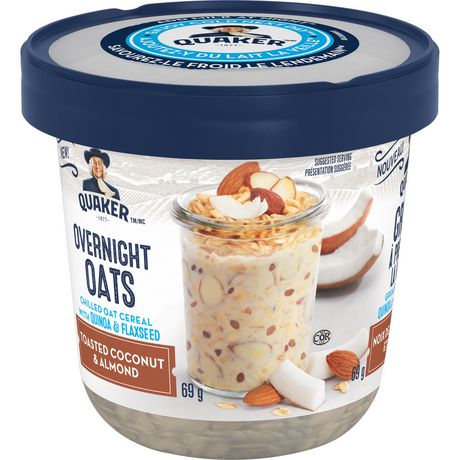 Quaker Overnight Oats Toasted Coconut & Almond | Walmart Canada