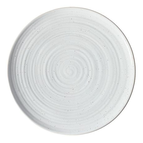 Better Homes & Gardens Ronde Blanc Céramique Grande assiette, 10.71 inch, 1 pièce 10.71 inch, éramique