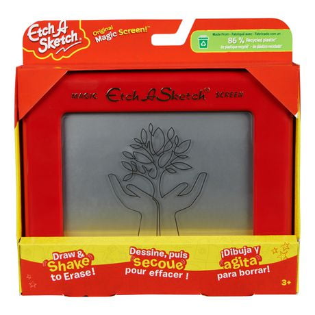 Etch A Sketch, Original Magic Screen, 86% Recycled Plastic, Sustainably-minded Classic Kids Creativity Toys for Boys & Girls Ages 3+