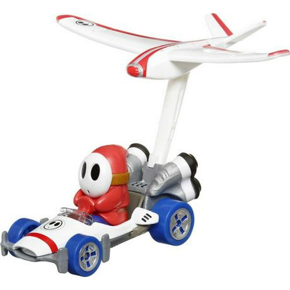 Hot Wheels Mario Kart Shy Guy B-Dasher en métal moulé sous pression à l’échelle 1:64