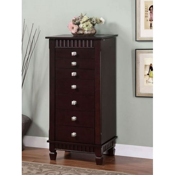 Powell Merlot Jewelry Armoire