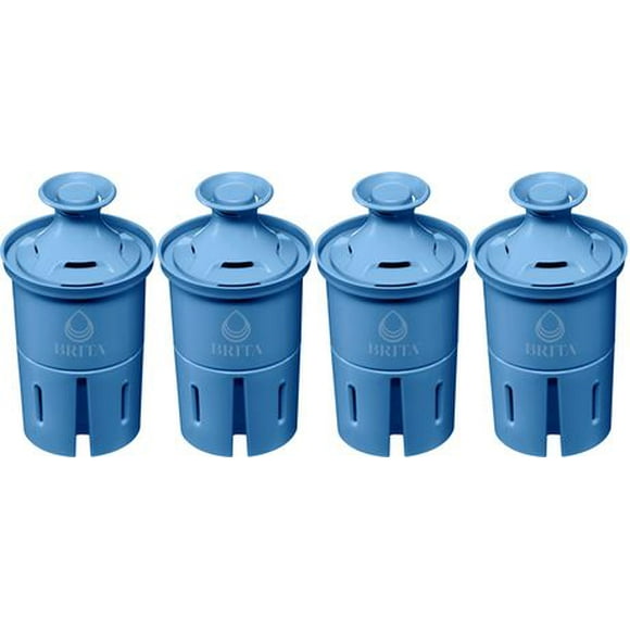 Filtre à eau Brita Elite pour pichets et distributeurs, certifié par la WQA conformément aux normes NSF/ANSI sur l’élimination du plomb, sans BPA, emballage de 4 filtres