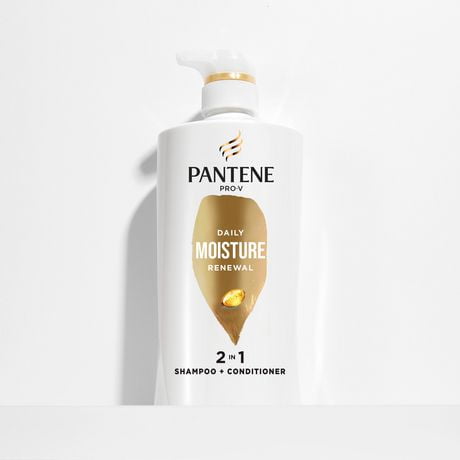 PANTENE PRO-V Daily Moisture Renewal 2 in 1 Shampoo + Conditioner, 17.9 oz/530mL