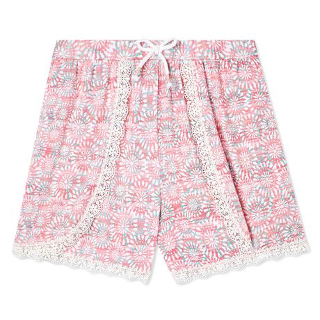 George Girls' Lace Trim Shorts | Walmart Canada