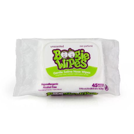Boogie Wipes gentle saline nose wipes 45ct, Boogie Wipes, 45ct