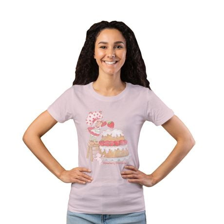 Strawberry Shortcake Ladies Topping Short Sleeve T-Shirt