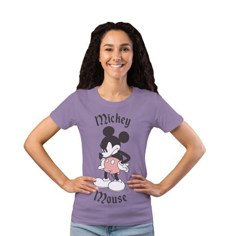 Disney Ladies Mickey Mood Short Sleeve T-Shirt 