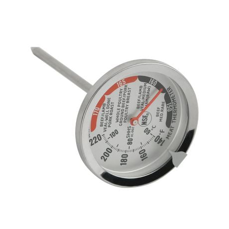 Mainstays NSF Approved Meat Thermometer, Oven Thermometer with Dial Thermometer, Meat Thermometer