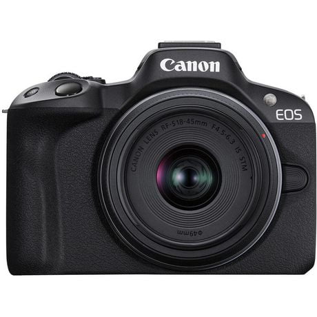 Appareil photo sans miroir Canon EOS R50 avec objectif 18-45 mm (noir)