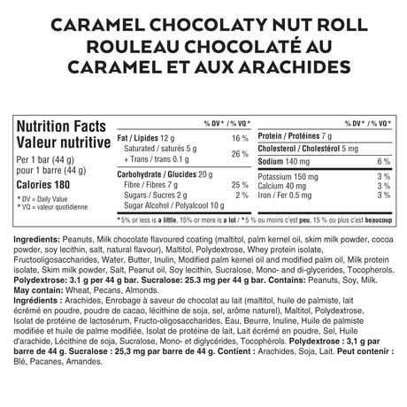 bars chocolaty atkins caramel nut snack value roll pack