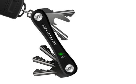 KeySmart Pro Compact Key Holder with Tile Smart Location - Black ...