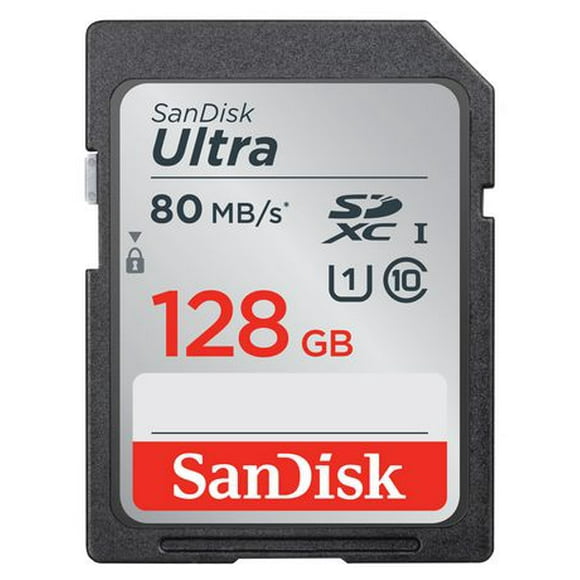 SanDisk Ultra® SDXC™ UHS-I card, 128GB, Pictures/ Full HD video