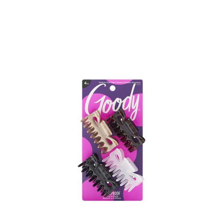 Goody Medium Claw Clips 4ct, Med Claw Clips